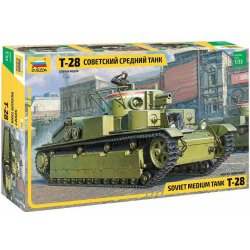 Zvezda Model Kit tank 3694 T 28 Heavy Tank 1:35