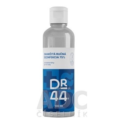 DR.44 okamžitá ruční dezinfekce antibakteriální gel 75% ethanol 100 ml – Zboží Dáma