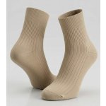 Ponožky 100% bavlna ČESKÁ VÝROBA jemný lem žebrované tmavě šedá – Sleviste.cz