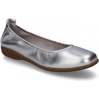 Josef Seibel Fenja 74801 dámské kožené baleríny stříbrná – Zboží Dáma