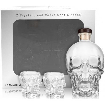 Crystal Head 40% 0,7 l (dárkove balení 2 sklenice) – Zbozi.Blesk.cz
