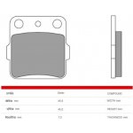 Zadní brzdové destičky Brembo Yamaha 250 YFM RAPTOR left/rear 2009 - směs SD – Hledejceny.cz