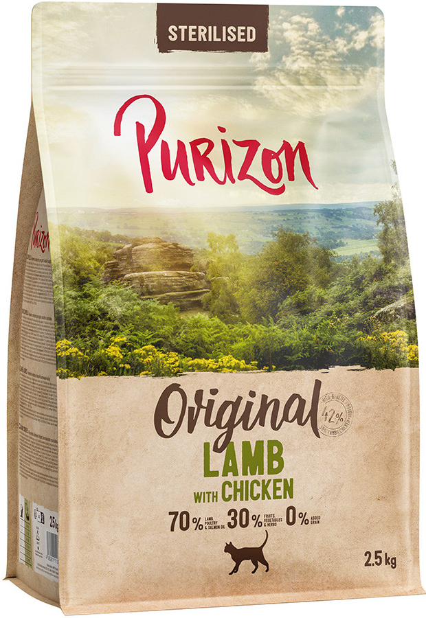 Purizon Sterilised Adult jehněčí s kuřecím bez obilnin 2,5 kg