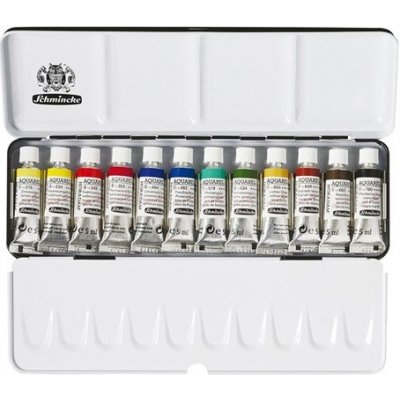 Schmincke Horadam Sada akvarelových barev v tubách v kovovém boxu 12 x 5 ml – Hledejceny.cz