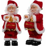 Hütermann Vánoční dekorace – hrající a zpívající Santa Claus s bubínkem, 27 cm – Hledejceny.cz