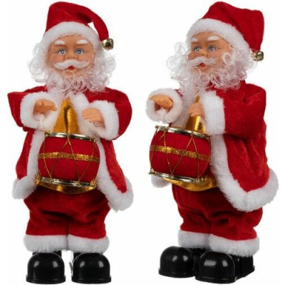 Hütermann Vánoční dekorace – hrající a zpívající Santa Claus s bubínkem, 27 cm – Hledejceny.cz