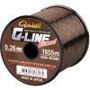 Rybářský vlasec a ocelové lanko Gamakatsu G-Line Element Dark Brown 1160 m 0,33 mm 7,9 kg