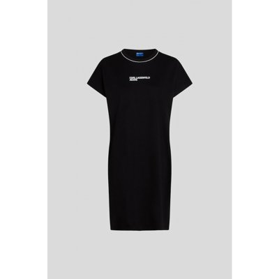 KARL LAGERFELD JEANS KLJ DRAPEY TEE DRESS BLACK – Sleviste.cz