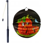 Lampion Halloween dýně 25 cm se svítící hůlkou 50 cm – Zboží Dáma