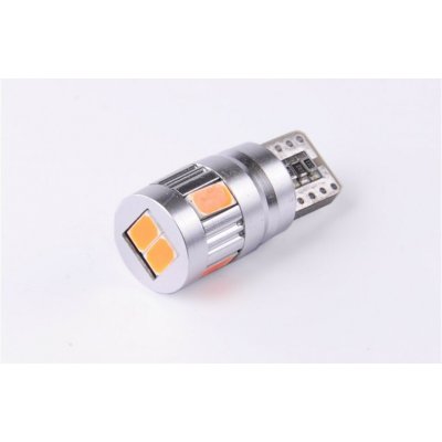Žárovka LED 12V 5W W2,1x9,5d oranžová 6xSMD5630 CANBUS – Hledejceny.cz