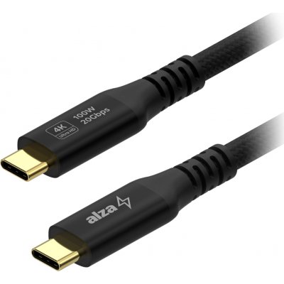 AlzaPower APW-CBTC3515B AluCore USB-C to USB-C 3.2 Gen 2 100W 20Gbps 1,5m černý – Zboží Mobilmania
