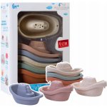 Bocioland Lodě k Přelévání Vody 6ks. BL034 pastelové – Sleviste.cz