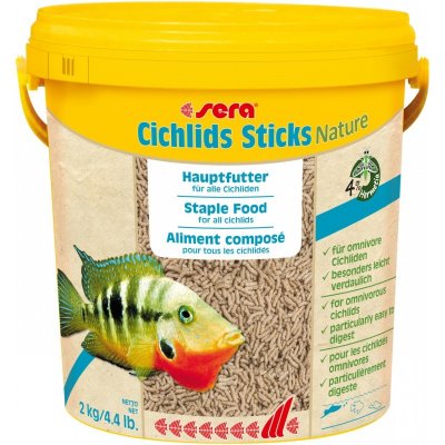 Sera Cichlids Sticks Nature 10 l – Zbozi.Blesk.cz