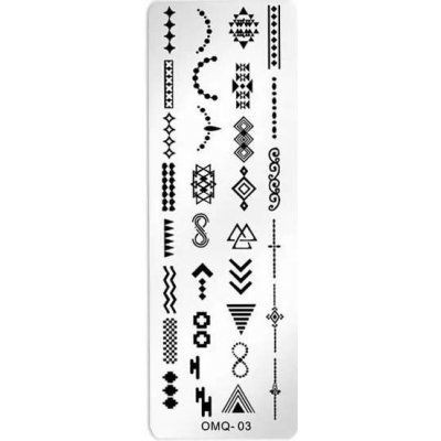 Starnails Razítkovací destička OMQ-03 – Zboží Dáma