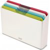 Prkénko a krájecí deska JOSEPH JOSEPH Prkénka se stojanem Folio Icon 60228 Artic White / Multicolour / Regular (30x20cm)