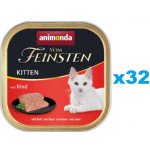 Vom Feinsten Kitten hovězí 32 x 100 g – Sleviste.cz