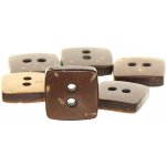 Kokosový knoflík čtverec 10mm – Zboží Dáma