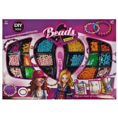 Bavytoy Sada korálků s navlékačem velká - výroba náramků – Zboží Dáma