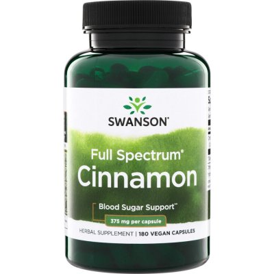 Swanson Full Spectrum Cinnamon 375 mg 180 kapslí – Hledejceny.cz