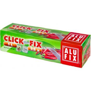 Alufix Plastové sáčky s uzávěrem, transparentní, 16,5x19 cm, 25ks, ALUFIX  ,balení 25 ks 23044 od 39 Kč - Heureka.cz
