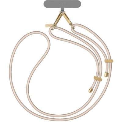 Šňůrka na krk UNIQ Coehl Laurel universal phone lanyard ivory – Zboží Dáma