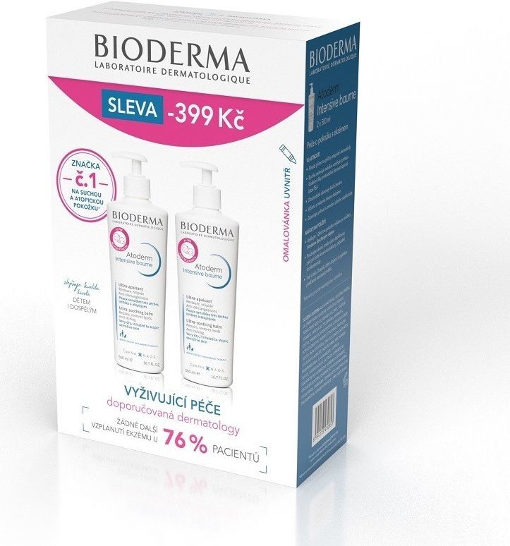 Bioderma Atoderm Intensive Baume 2 x 500 ml dárková sada