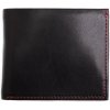 Peněženka Hajn Pánská kožená peněženka 152701.5 černá červené štepování