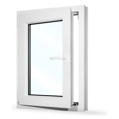 SkladOken.cz Okno jednokřídlé 60x80 cm bílé otevíravé i sklopné LEVÉ – Zboží Mobilmania