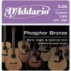 Struna D'ADDARIO EJ26 Phosphor Bronze Custom Light - .011 - .052