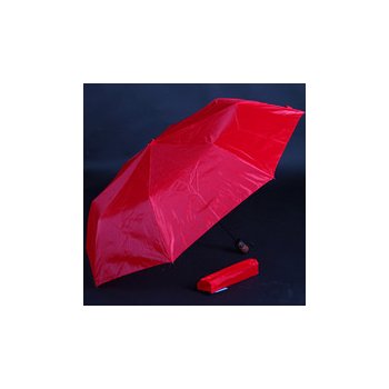 Jednobarevný skládací deštník Lejla červený