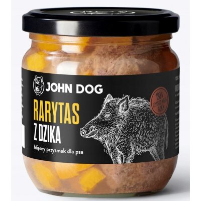 John Dog divoká rarita pro psa sklenice 380 g – Zbozi.Blesk.cz