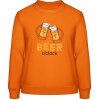 Dámská mikina s potiskem AWDis Sweat mikina Design Čas na Pivo Orange Crush