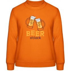 AWDis Sweat mikina Design Čas na Pivo Orange Crush