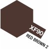 Modelářské nářadí Tamiya 81790 XF-90 Red Brown 2/Hnědá 2