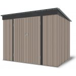 Riwall PRO RMSP 6x8 2,4 x 1,8 m s pultovou střechou hnědý – Zboží Mobilmania