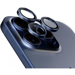 PanzerGlass HOOPS Camera Protector - modrý titan, Apple iPhone 15 Pro/15 Pro Max 1199