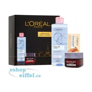 L'oréal Micelární voda 200 ml + Denní krém Revitalift Laser X3 50 ml  dárková sada od 460 Kč - Heureka.cz