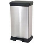 Curver Odpadkový koš plastový 50 l stříbrný – Sleviste.cz