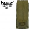 Army a lovecké pouzdra a sumky Wosport Single Molle na zásobník M4 M16 s chlopní zelená