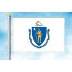 LIBEA, s.r.o. Massachusetts vlajka Rozměr: 30×45 cm, Uchycení: Karabiny na stožár – Hledejceny.cz