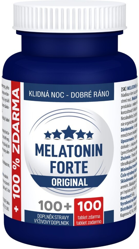 Clinical Melatonin FORTE Original 100 tablet + 100 tablet