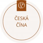 Davídkovo koření Etiketa Česká čína béžová průměr 4,5 cm 1 ks – Zboží Dáma