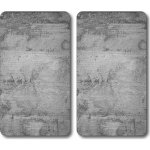 Kesper Multifunkční deska ze skla motiv beton 2ks 52x30cm – Zboží Dáma