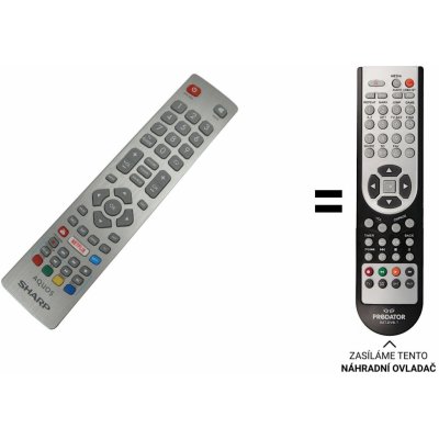 Dálkový ovladač Predátor Sharp LC-43FG5242E – Zboží Živě