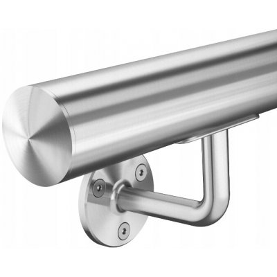 Nástěnné a schodišťové madlo S112 z nerezové oceli AISI 304, broušené, délka 60 cm – Hledejceny.cz