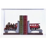 RoboTime 3D skládačka Zarážka na knihy Historický parní vlak – Zboží Mobilmania