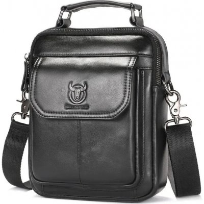Bullcaptain pánská kožená taška Corum černá 4L – Zboží Dáma