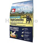 Ontario Mini Weight Control Turkey & Potatoes 2,25 kg – Hledejceny.cz
