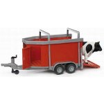 Bruder 2227 Přívěs na hospodářská zvířata velký + kráva – Zboží Dáma