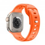 CubeNest Premium Silikon Sport na Apple Watch 42/44/45/Ultra 49 mm oranžový B01R001LOR – Sleviste.cz
